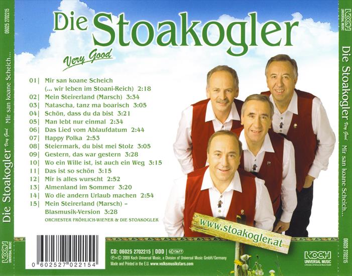 Die Stoakogler - Mir san koane Scheich 2009 - Back.jpg