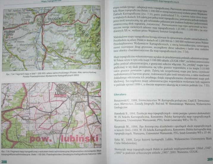 Wprowadzenie do kartografii i topografii - Pasławski Jacek strony 011-399 - 288-289.JPG