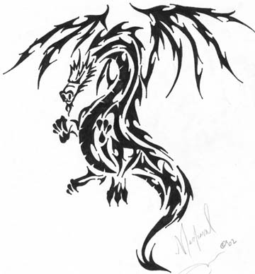 Smoki tatuaże - dragon3a.jpg