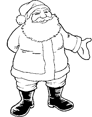 kolorowanki zima - SANTA.bmp