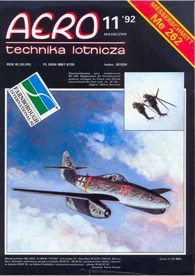 Aero Technika Lotnicza - Aero TL 1992-11 okładka.jpg