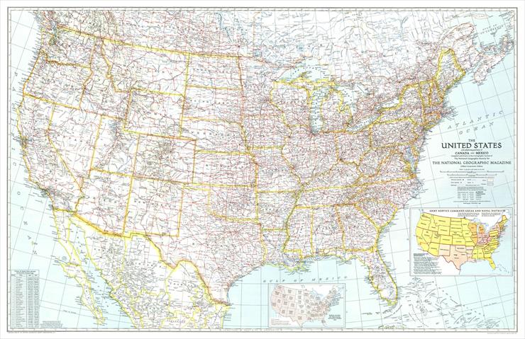 Mapy National Geographic. 539 map. Wysoka jakość - USA - The United States 1940.jpg