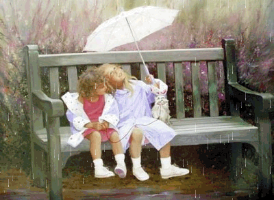 GIFY - dzieci w deszczu.gif