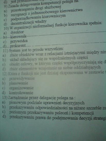 Dokumenty1 - TEST - KOLOWIUM - ZALICZENIE - PODSTAWY ZARZĄDZANIA WSZIB KRAKÓW 9.JPG