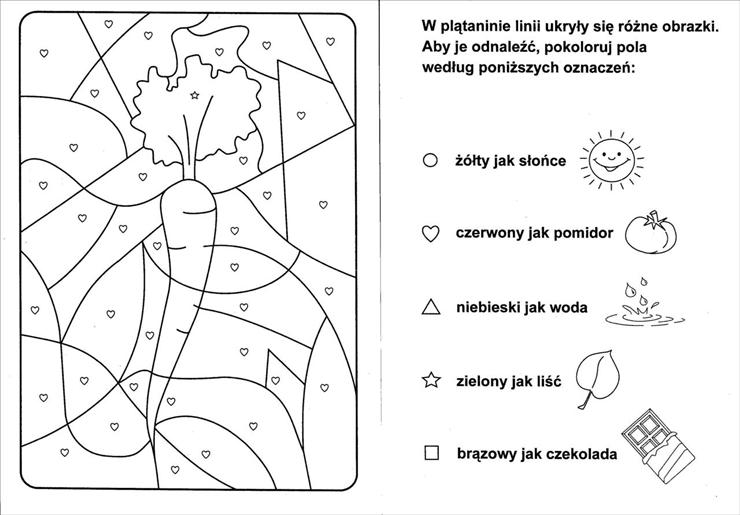 Ćwiczenia percepcji wzrokowej - pokoloruj wg kodu - symbole 40.jpg