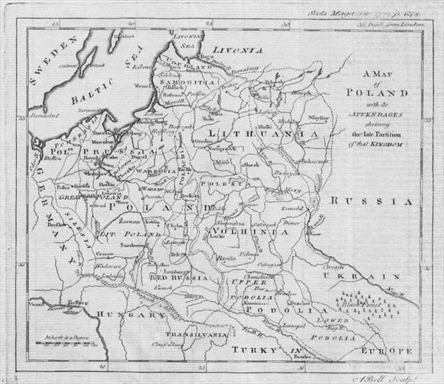 Mapy Polski z różnych okresów - 1772_Bell_Poland_-_Scots_magazine.jpg