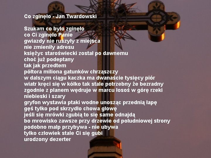 Ks.Jan Twardowski-krzyż - ks. Jan Tawardowski - Co zginęło.jpg