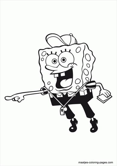 SpongeBob - spongebob - kolorowanka 48.GIF