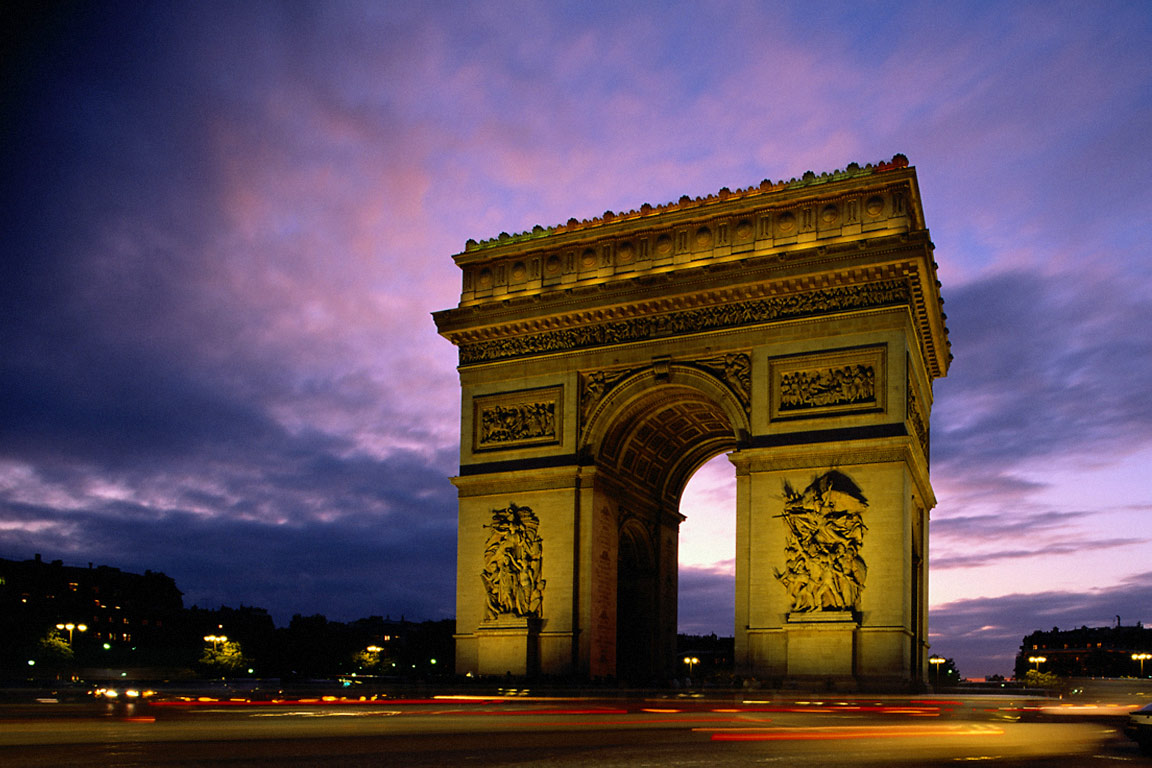 TAPETY ZNANE MIEJSCA ŚWIATA - Arc de Triomphe -Paris-France.jpg