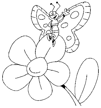 Motyle gąsienice - motyle - kolorowanka 66.GIF