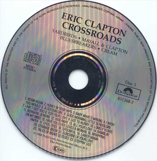 ERIC CLAPTON 1988 Crossroads - Eric Clapton - crossroads - cd1.jpg