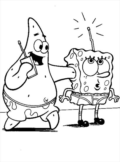 SpongeBob - spongebob - kolorowanka 79.gif
