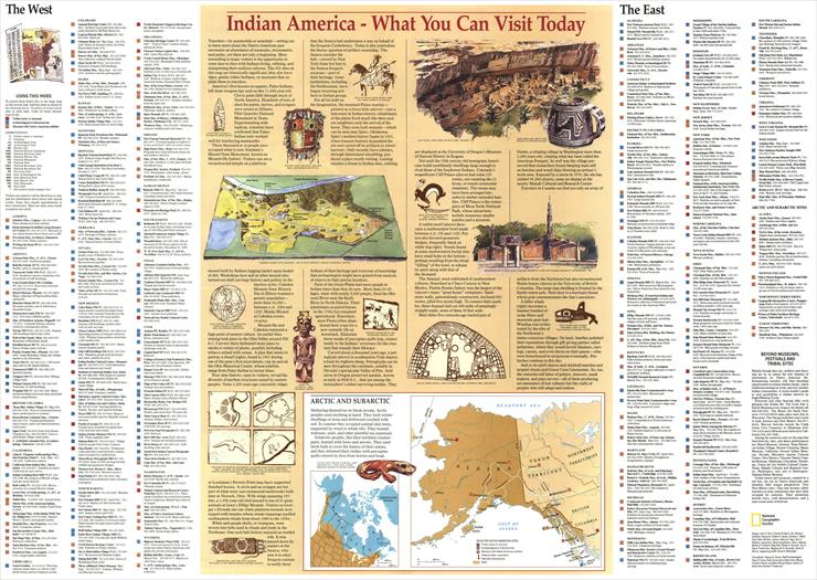 MAPS - National Geographic - North America - Indian America - What You Can Visit Today 1991.jpg