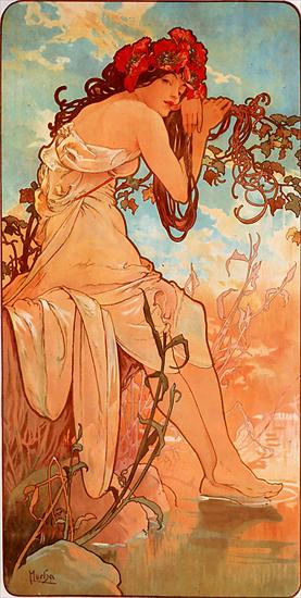 Art Nouveau by Alfons Mucha - Alfons_Mucha_-_1896_-_Summer.jpg