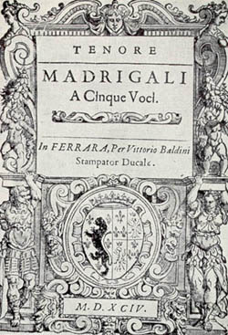 Gesualdo Madrigaux Les Arts Florissants - William Christie - gesualdo 0 madrigali a 5 voci first edition.jpg