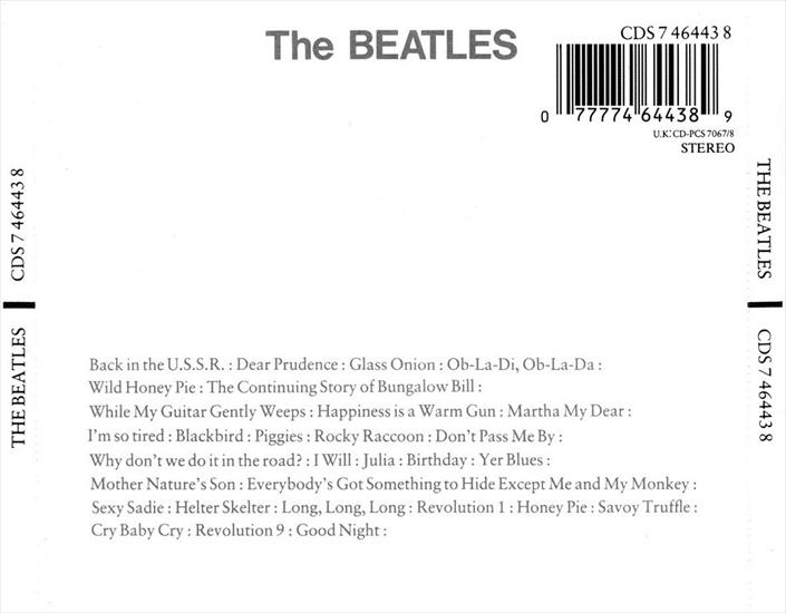 The Beatles - 1968 - The White Album - The Beatles - The White Album - Back.jpg