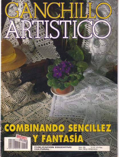 Szydełko - czasopisma - Wenezuela - Ganchillo Artistico Nr 206.JPG