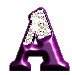 Litery -  Diamentowo Purpurowe - GIF - A Lg Purple diamond.gif