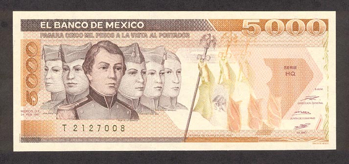Meksyk - MexicoP88b-5000Pesos-1987-donatedth_f.jpg
