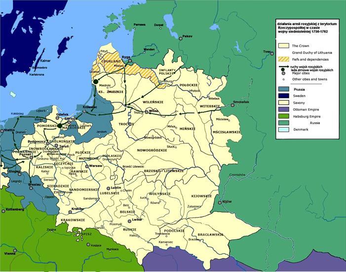 Historyczne mapy Polski - 1756-1762 - Wojna siedmioletnia.PNG