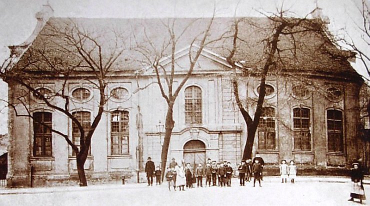 Kościoły w Bydgoszczy1 - Bydgoszcz,pierwsza Fara Ewangielicka w 1880 r..jpg
