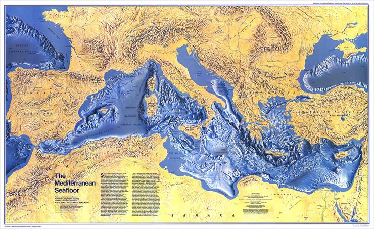 National Geografic - Mapy - Mediterranean Seafloor 1982.jpg