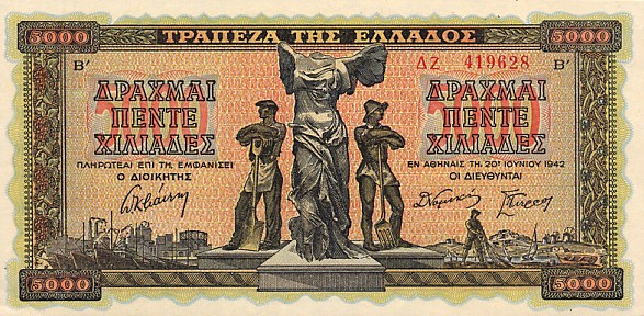 GRECJA - 1942 - 5000 drachm a.jpg