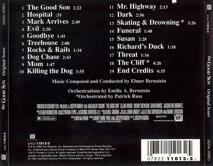 The Good Son 1993 - Soundtrack back.jpg