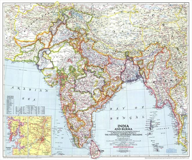 Mapy National Geographic. 538 map. Wysoka jakość - India and Burma 1946.jpg
