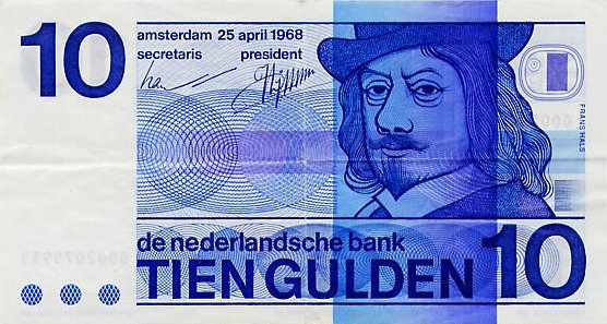 HOLANDIA - 1968 - 10 guldenów a.jpg