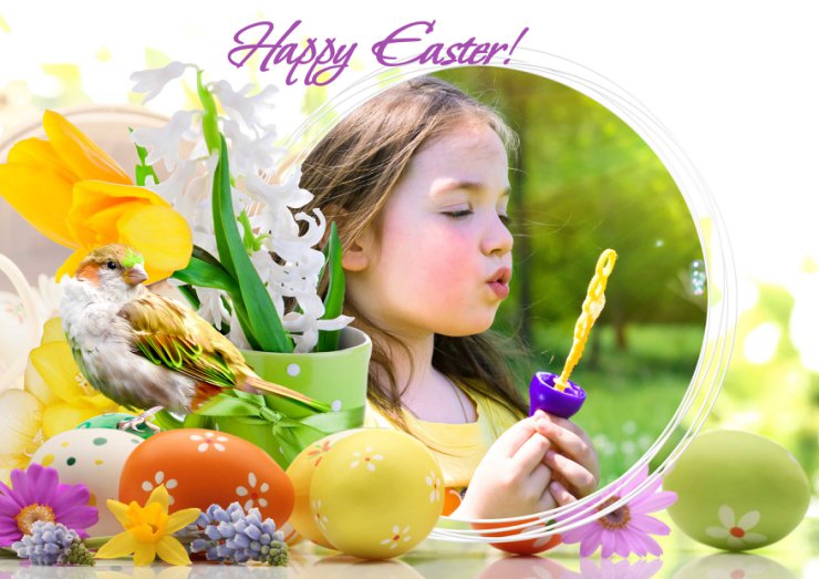 Wielkanocne - Easter frame - Spring chime by inna555.jpg