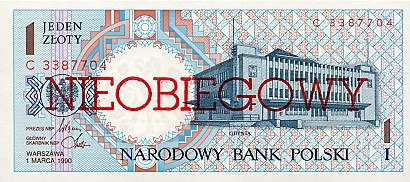 Banknoty polskie - 1990 - 1 zł a.jpg