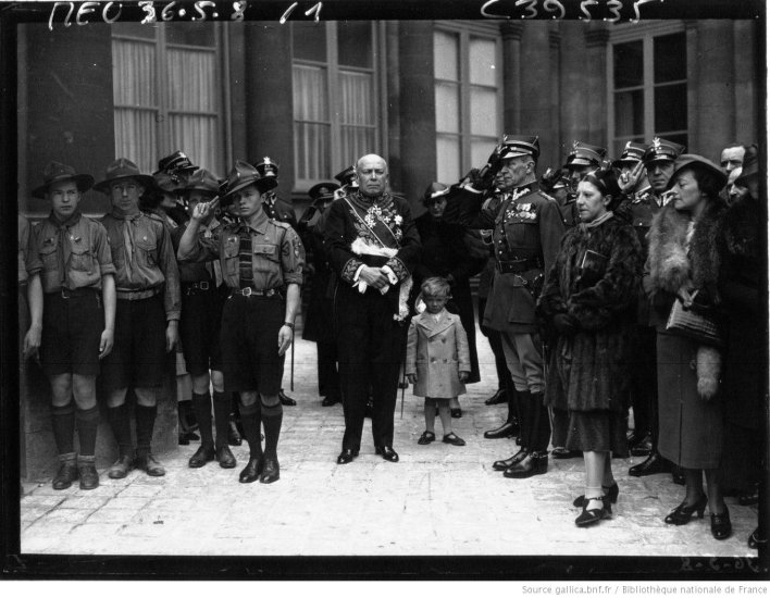 Polska - Inauguration du nouvel Htel de lambassade de Pologne lambassadeur de Pologne M. Chlapowski 1936.jpg