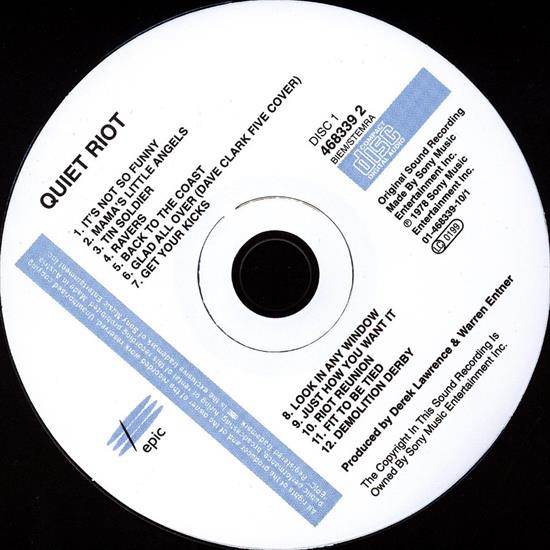 1978 Quiet Riot I FLAC - Quiet Riot - CD.jpg