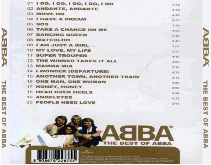 ABBA - The Best Of ABBA - Abba - The Best Of Abba - Back.jpg