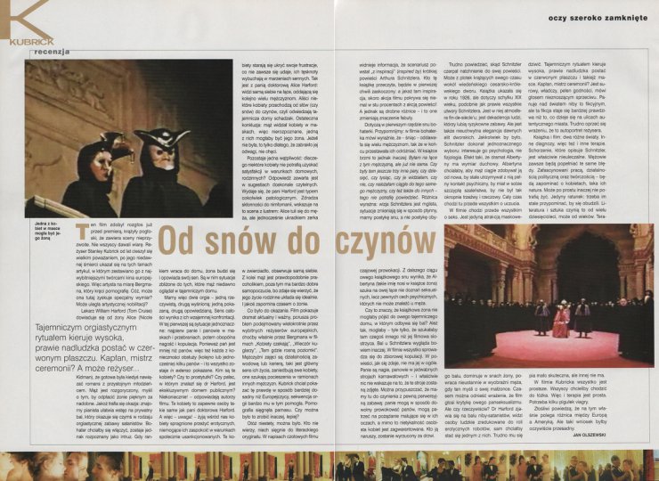 Recenzje i opisy ... - Eyes Wide Shut Oczy szeroko zamknięte 1999, reż. ...chardson, Rade Sherbedgia. Film nr 11, XI 1999 4.jpg