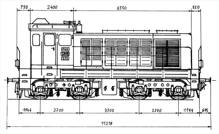 Schematy i rysunki techniczne taboru kolejowego - SM41 - Widok z boku.gif